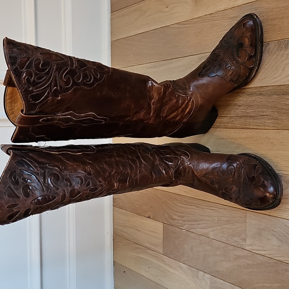 Women's Johnny Ringo Puma Brown 15" Boots JRS806-14 Womens 8.5 - Picture 7 of 15